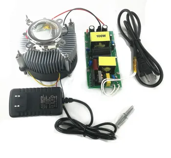 100Watt di Alto Potere Bianco LED chip + 100W Dissipatore Cooler +di 100W LED Driver +100W 44mm led lente kit