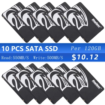 10PCS/Lot SSD SATA da 2,5‘ 120GB e 240GB 1TB SATA3 SSD Interno a Stato Solido Hard Drive HD disk hdd per il Desktop del computer Portatile KingSpec