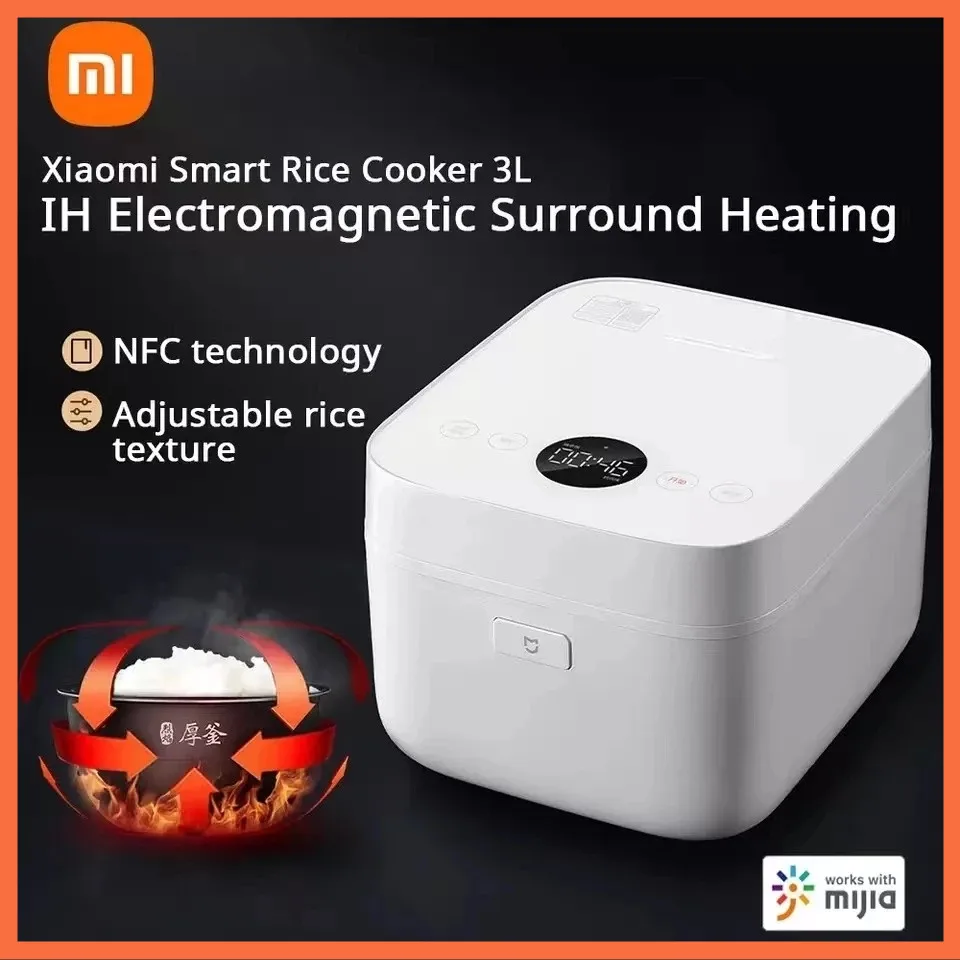 Xiaomi Mijia Smart Elettrico, Fornello di Riso IH 3L Riscaldamento Pentola a Pressione in dotazione ai multicooker Cucina APP Home Fornello di Riso Per 3~5 Persone