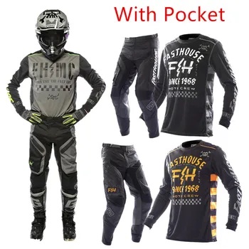 2023 TLD Moto Racing Tuta da Motocross Set Off Road Jersey Set Con Tasca Dirt Bike Jersey E Pantaloni MX Racing Abbigliamento