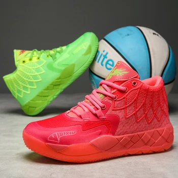 2023 Uomo scarpe da basket, tendenza popolare scarpe da tennis basket antiscivolo di alta top pair traspirante scarpe basket