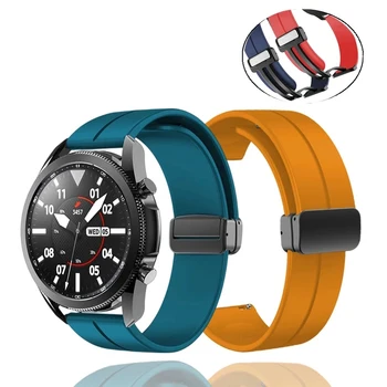 20mm 22mm Silicone Magnetico Fibbia Cinturino Band Per Huawei GT2 Smart Connected Bracciale Nero 20 22 MM Cinturino Watch