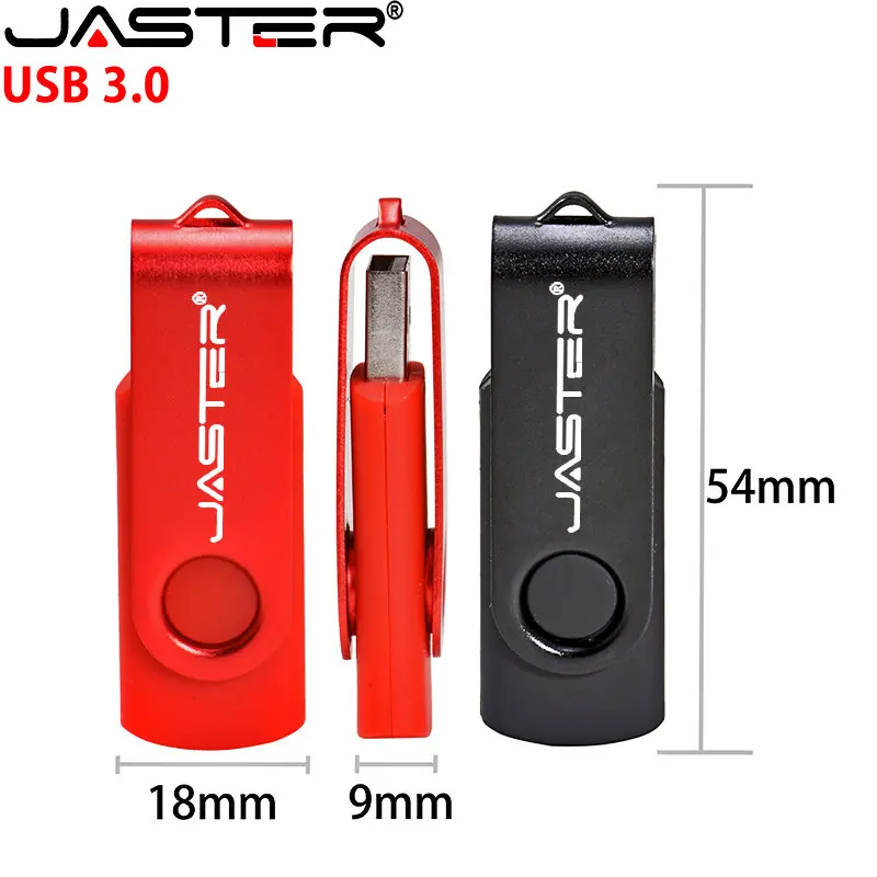 Il PROTAGONISTA Reale Capacità USB 3.0 Flash Drive 64GB Alta Velocità Pen Drive 32GB Girevole Rosso Bastone di Memoria Libera della Catena Chiave Pendrive 16GB