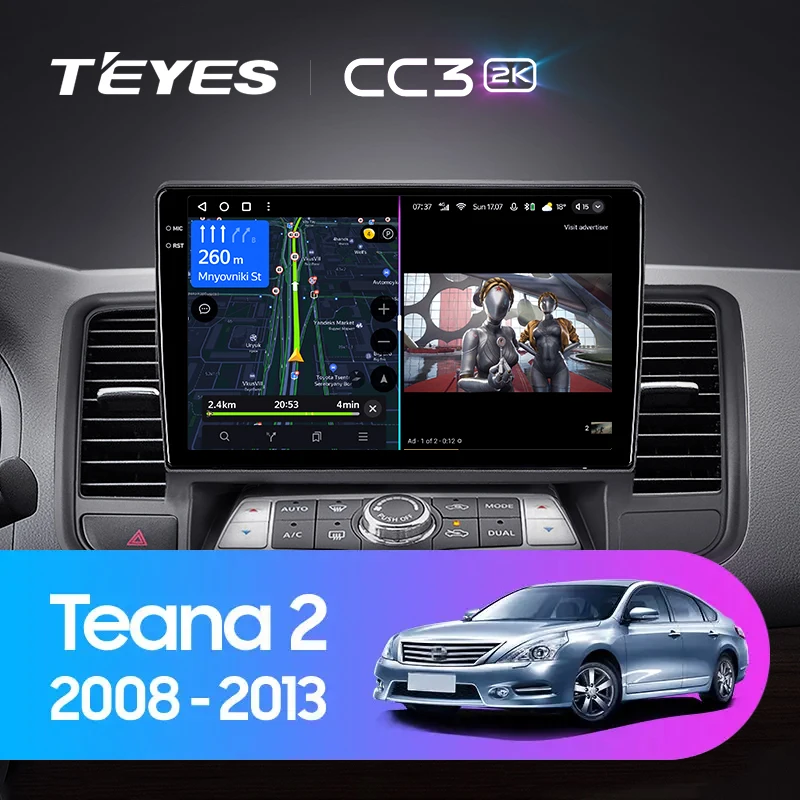 TEYES CC3 2K Per Nissan Teana J32 2008 - 2013 Auto Radio Lettore Video Multimediale di Navigazione stereo GPS Android 10 2din 2 din DVD