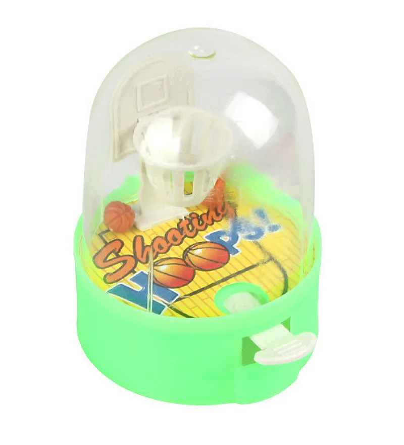 1pcs Mini-basket Ricreative Macchine Divertente Noioso Bolla di Plastica di Gag e Scherzi di Sicurezza per i Bambini Giocattoli di Tiro con L