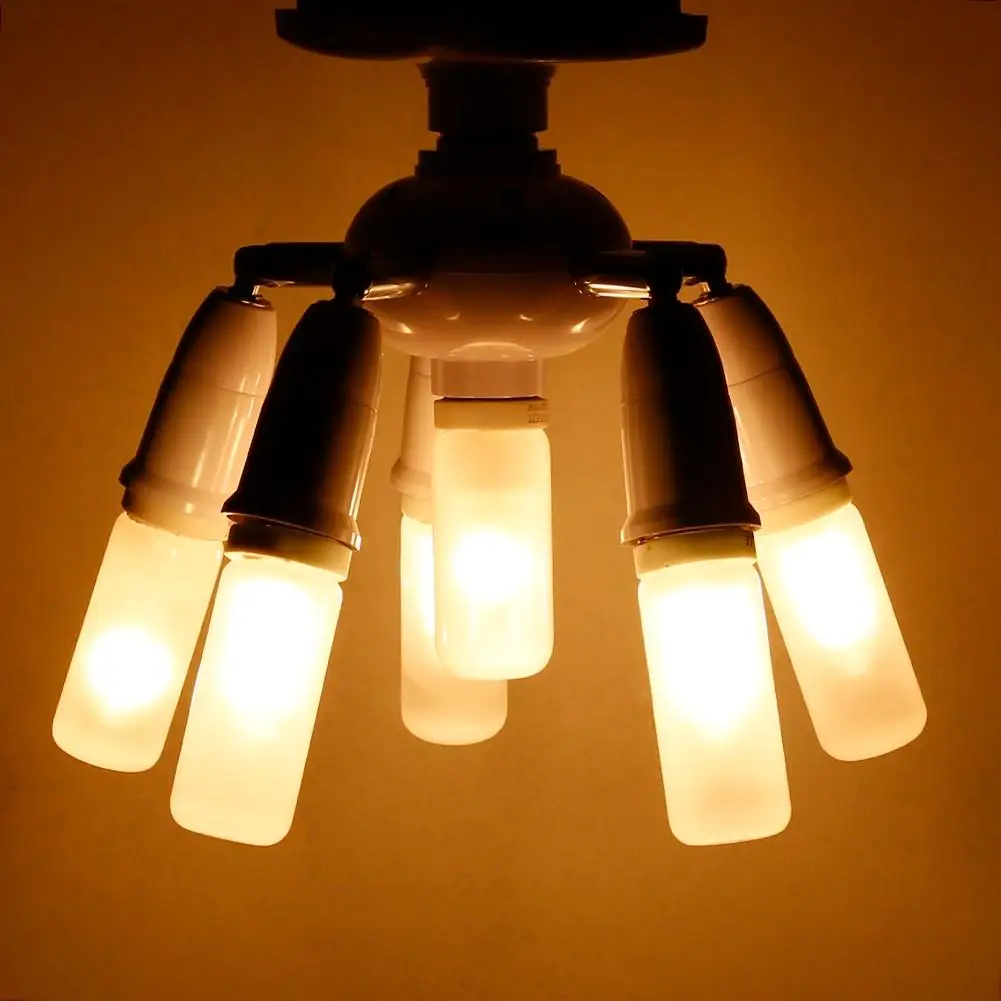 E27 6 5 4 3 in 1 Lampadine a LED Regolabile Presa Adattatore Splitter Lampada Titolare del Convertitore della Base per Illuminazione dell'Interno della Casa
