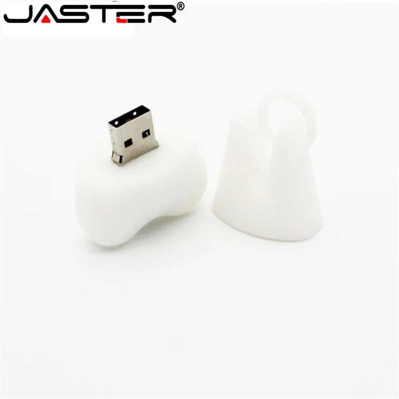 JASTER Dentista Unità Flash USB Delicatezza Vendita Calda 4GB 8GB 16GB 32GB 64GB all'Ingrosso Gadget di Moda Speciali Denti USB Colore Bianco