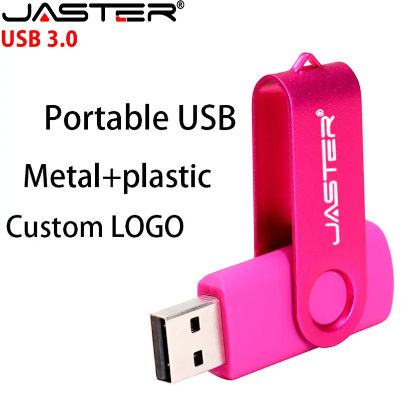 Il PROTAGONISTA Reale Capacità USB 3.0 Flash Drive 64GB Alta Velocità Pen Drive 32GB Girevole Rosso Bastone di Memoria Libera della Catena Chiave Pendrive 16GB