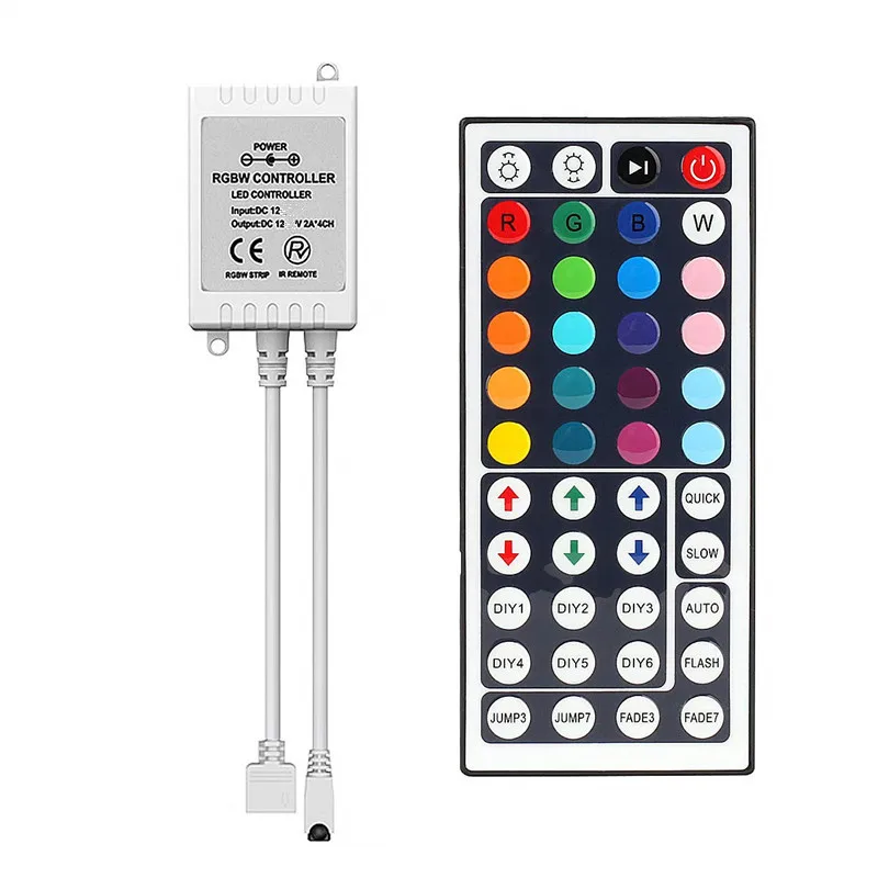 Controller Led IR LED RGB Controller Luci LED IR Remote Controller Dimmer DC12V RGB 3528 5050 LED Striscia