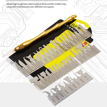 43 In 1 Set Pale CPU NAND Chip di IC Glue Remover Untra Bordo Sottile Scrapper per Telefono A9 A10 A11 A12 A12 scheda Madre di Riparazione di BGA