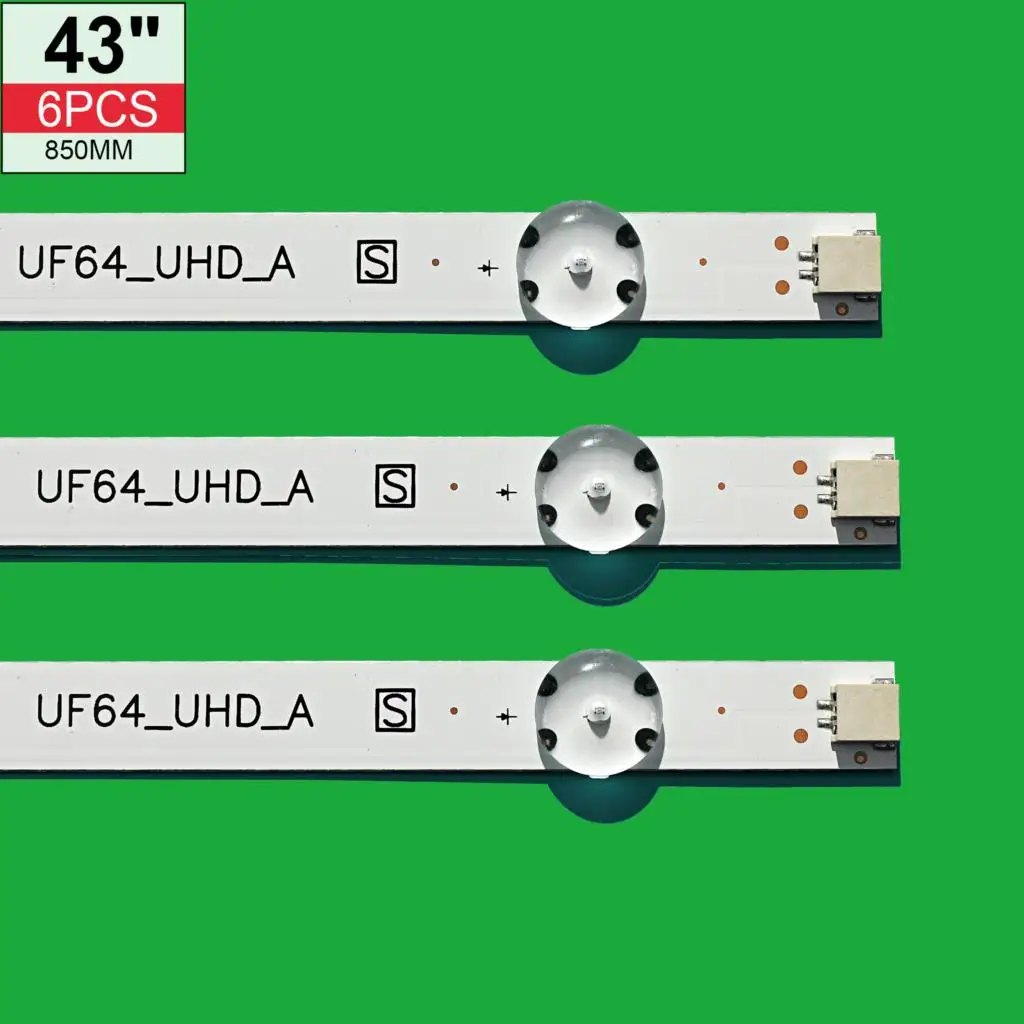 NUOVA retroilluminazione a LED strip per LG UF64_UHD_A 43LH604V 43UH603V 43UH610V 43UF6407 HC430DGN 43UF6409 43UH6030 43UF640