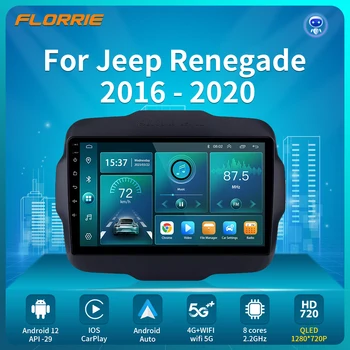 4G LTE DSP autoradio Android Auto Video Player Multimediale Per Jeep Renegade 2016-2020 Carplay 2din dvd Autoradio GPS WIFI 4G DVD