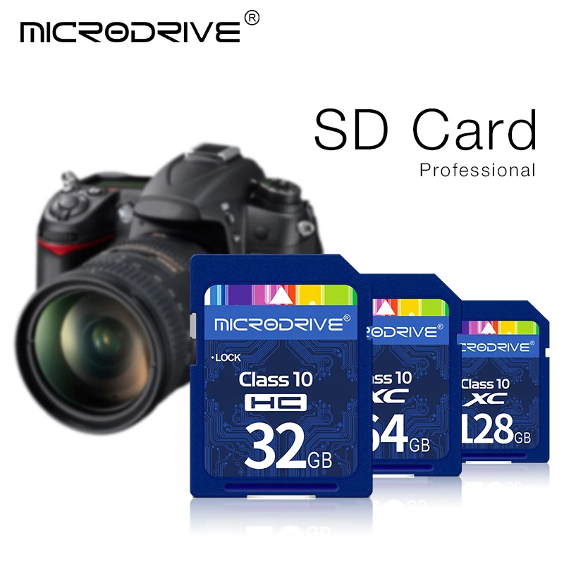 All'ingrosso SD Card 4GB 8GB 16GB 32GB 64GB 128GB 256GB di Classe 10 SDHC SDXC C10 Full size Schede di Memoria Flash con box Per la Macchina fotografica