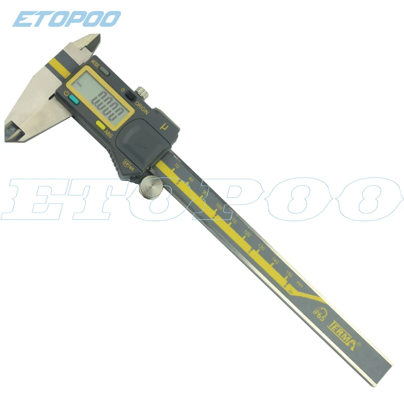 0-150mm 6inch mm 200 mm 300 mm 0,005 mm TERMA ABS Origine Digitale Pinza IP54 acqua a prova di elettronica vernier caliper micrometro calibro
