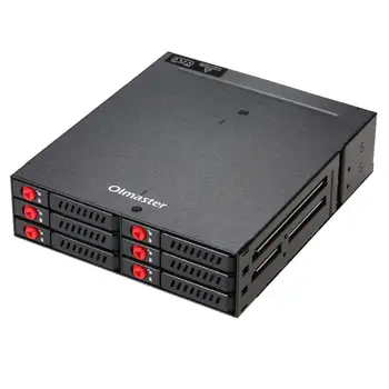 6-Bay 2.5 pollice SATA SSD HDD Hot Swap Mobile Rack/Armadio Hard Disk Enclosure Rack di Storage di Dati Per Unità da 5,25 4 Bay