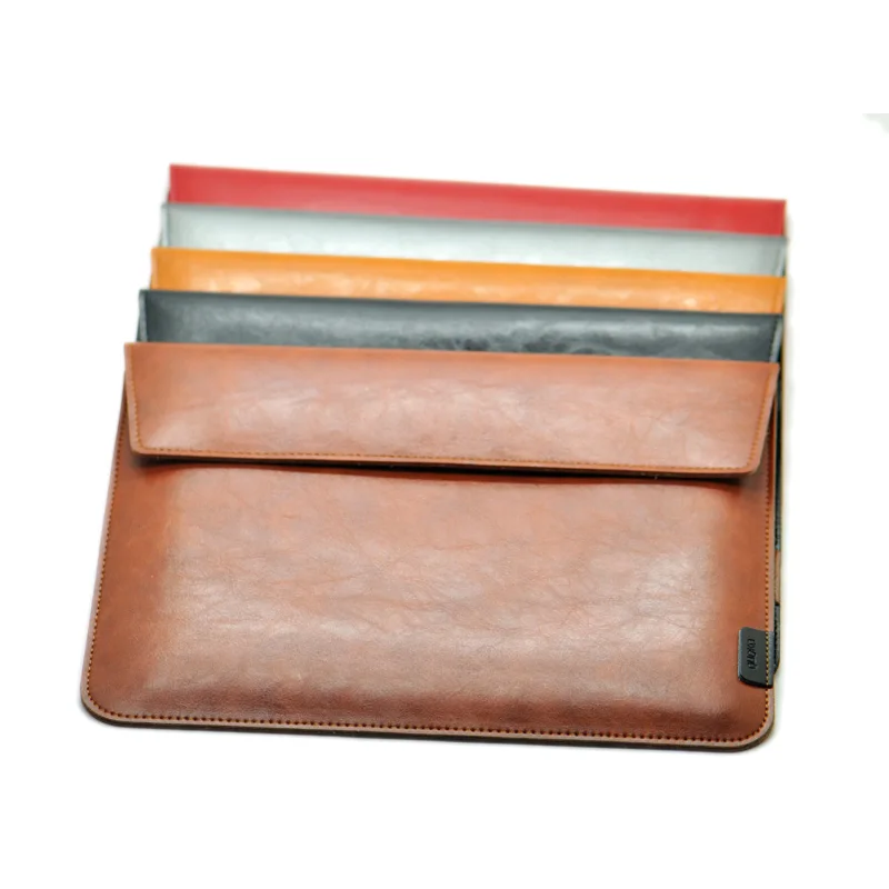 Trasversale stile di valigetta per laptop sleeve pouch cover,microfibra e pelle laptop sleeve per MacBook Air/Pro 11/12/13/15