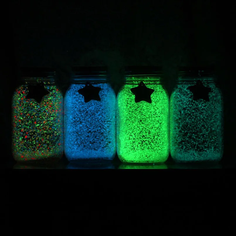 Glow In The Dark 10g Luminoso Festa fai da te Luminose Noctilucent Sabbia Vernice Stelle che Desiderano Bottiglia di Particelle Fluorescenti Bambino Regalo