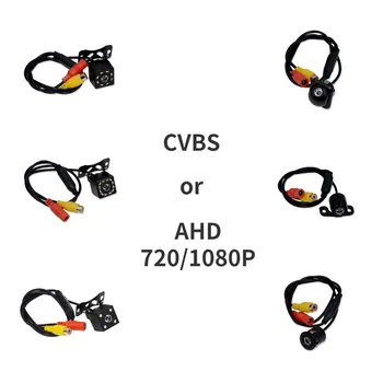 AHD o CVBS Vista Posteriore Auto Visione Notturna della Telecamera Retromarcia Auto Parcheggio IP68 Impermeabile del CCD di Backup Automatico del Monitor di 170 ° HD Immagine