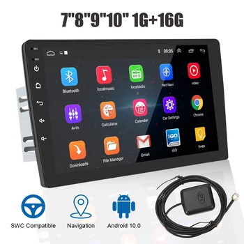 Auto Radio FM Audio 1+16GB di Navigazione GPS Android 10.0 Bluetooth WiFi MP5 Player Video 2 Din 7/8/9/10 Pollici HD Touch Screen