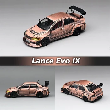 CM 1:64 EVO Lancer Evolution IX Bronzo Pressofuso Diorama Auto Modello Collezione in Miniatura Carros Giocattoli