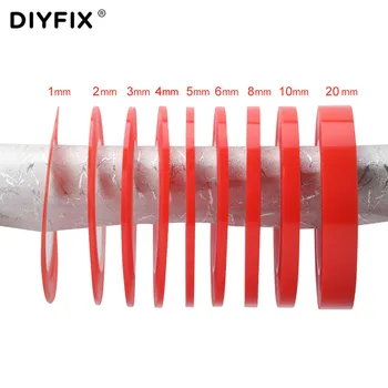 DIYFIX 1 Rotolo 25M Nastro Adesivo Resistente al Calore biadesivo Trasparente Adesivo per LCD del Telefono Strumento di Riparazione di 1mm 2mm 3mm 4mm