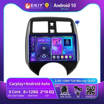 EKIY T900 autoradio Apple CarPlay di Androide dello Schermo Per NISSAN VERSA NOTE 2014-2016 Smart Lettore Multimediale di Navigazione GPS, Stereo