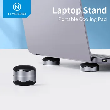 Hagibis Piedistallo Magnetico Portatile Ventola Di Raffreddamento Per MacBook Portatile Al Fresco Palla Di Dissipazione Di Calore Antiscivolo Pad Cooler Stand