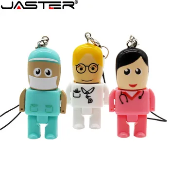 JASTER mini keychain Medici, infermiere memory stick Bella pendrive di 4GB 8GB 16GB 32GB 64GB usb flash drive pen drive da regalo