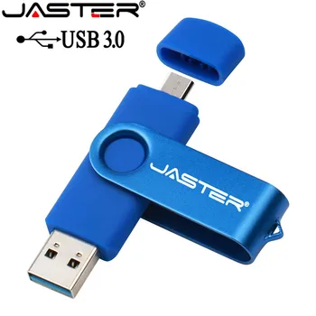 JASTER USB 3.0 OTG USB Flash Drive pen drive per Android Smart Phone 64GB, 32GB, 16GB e 8GB di Metallo OTG USB memory stick spedizione gratuita