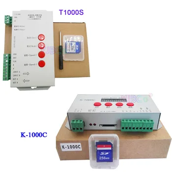 K-1000C (T-1000 Aggiornamento) Programma di controllo LED K1000C WS2812B,WS2811,APA102,T1000S WS2813 2048 Pixel Controller DC5-24 V