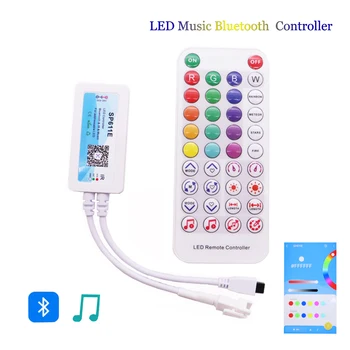 LED Controller SP611E Bluetooth App Musica IR38 Chiavi per WS2811WS2812 Indirizzabile Striscia di Luce LED dc 5v-24V