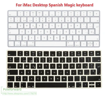 Lingua spagnola Silicone Keyboard Cover Pelle per Apple Magic Keyboard Bluetooth Wireless MLA22LL/A A1644 Europea ISO Layout