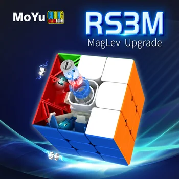 MOYU RS3M 2021 3x3 Maglev L'Ultima a Levitazione Magnetica Magic Cube Fidget Giocattoli RS3M 2020 Cubo Magico RS3M Maglev