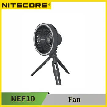 NITECORE NEF10 Multifunzionale Ventilatore Elettrico 10000mAh di Alimentazione Con la Luce dell'Anello del LED Lanterna di Campeggio