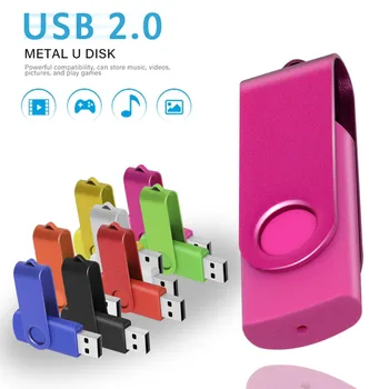 (oltre 10pcs Gratis Logo in Metallo USB Flash Drive 4 gb 8G 16GB 32GB 64GB Impermeabile Usb 2.0 Pendrive Portatile Memory Stick Incidere Regalo