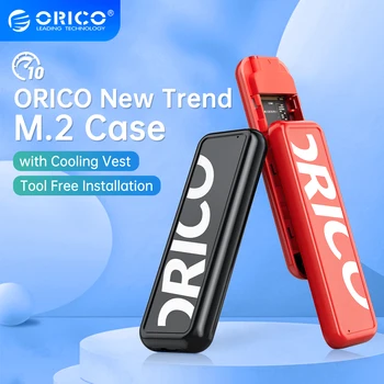 ORICO Nuova Tendenza M2 NVMe SSD Enclosure 6Gbps 10 gbps USB 3.2 Gen 2 C di Tipo M. 2 SSD Caso Classico Rosso Colore Nero Supporto di Sospensione Intelligente