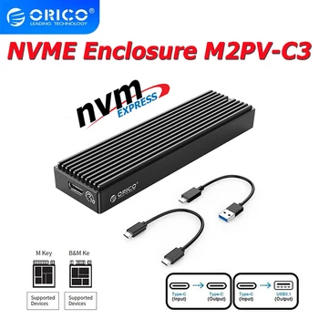ORICO ssd nmve m2 NVMe USB di Tipo C Gen2 10Gbps PCIe SSD Caso M2 SATA NGFF 5Gbps M. 2 NVME disco rigido Esterno M. 2 SSD Caso, cassa del PC