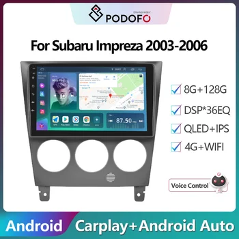 Podofo Per Subaru Impreza 2003-2006 autoradio Lettore Video Multimediale di Navigazione stereo GPS Android Non 2din 2 din dvd