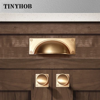TINYHOB Europea Maniglia forma di Conchiglia Mobili Hardware in lega di Zinco Porta della Cucina Manopole Armadio Armadio Cassetto Tira