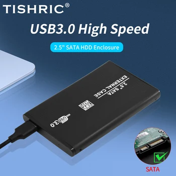 TISHRIC 5 gbps 10 TB Alta Velocità HDD Caso di disco Rigido Esterno Optibay Custodia USB 3/2 Sata a USB da 2,5 Pollici Disco Rigido in Caso di HDD Box