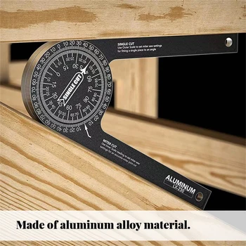 Troncatrice Goniometro In Lega Di Alluminio Con Digitale Mirino Angolare Bordo Indicatore Di Falegnameria Strumento Di Misura