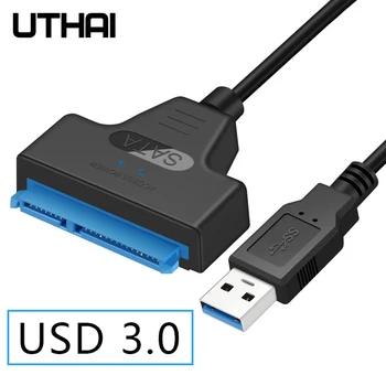 UTHAI T14 SATA Convertitore Cavo Da 2,5 Pollici Hard disk SSD Adattatore HDD Adattatore SATA7 + 15 pin a CIRCA 3.0 Del Disco Semplice