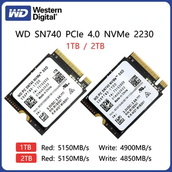 Western Digital WD SN740 2 TB 1 TB M. 2 2230 NVMe SSD PCIe Gen 4x4 SSD per Microsoft Surface ProX Superficie del computer Portatile di 3 a Vapore, Solarium