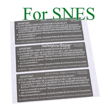 100pcs Per SNES Cartuccia Etichetta Involucro Adesivo Etichetta Seals