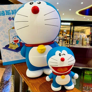 15.5-44cm Doraemon Salvadanaio Bambini Adulti Carino Cadere a Prova di Denaro Jingle Gatto Modello Personalizzato Ornamento Bambino Regalo di Natale
