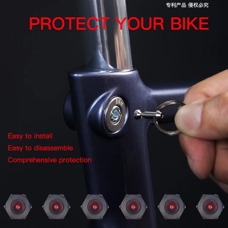 Più piccolo e leggero di 0,45 g di Anti furto di bicicletta bicicletta blocco del manubrio ruote proteggere la sella smart design