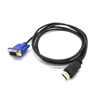 1M HDMI to VGA D-SUB Maschio Cavo Adattatore Video cavo per HDTV PC Computer Monitor Cavo Adattatore Video