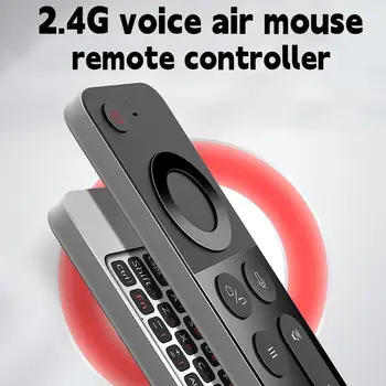 1pc W3 Telecomando a Infrarossi 2.4 G Wireless Vocale Aria Controller Mouse Con Ricevitore USB Tastiera Completa di Ricambio Per PC TV