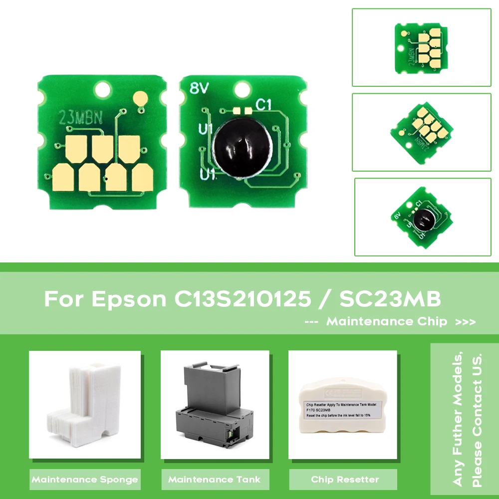 C13S210125 S2101 SC23MB Manutenzione del Serbatoio di Chip Per Epson SureColor F100 F130 F160 F170 SC-F100 SC-F130 SC-F160 SC-F170 Serbatoio di scarico