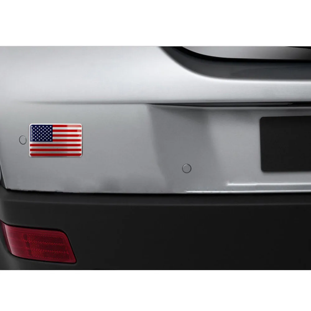 DSYCAR Auto Moto Accessori Esterni Grande Paese Stati Uniti d'America USA Bandiera Nazionale della Lega di Alluminio Adesivi per Auto